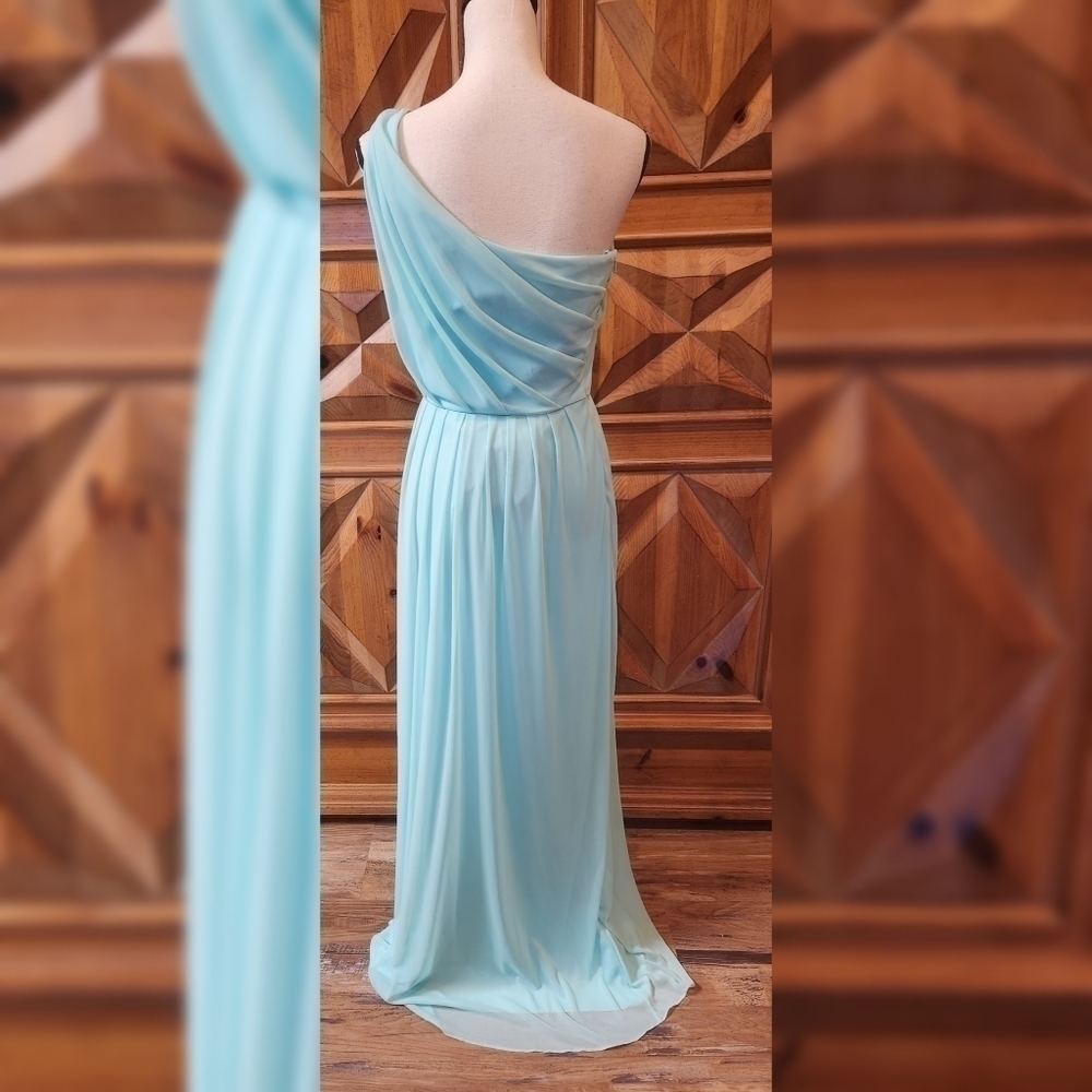 Alfred Sung One Shoulder Dress Sz 10 - Picture 2 of 8